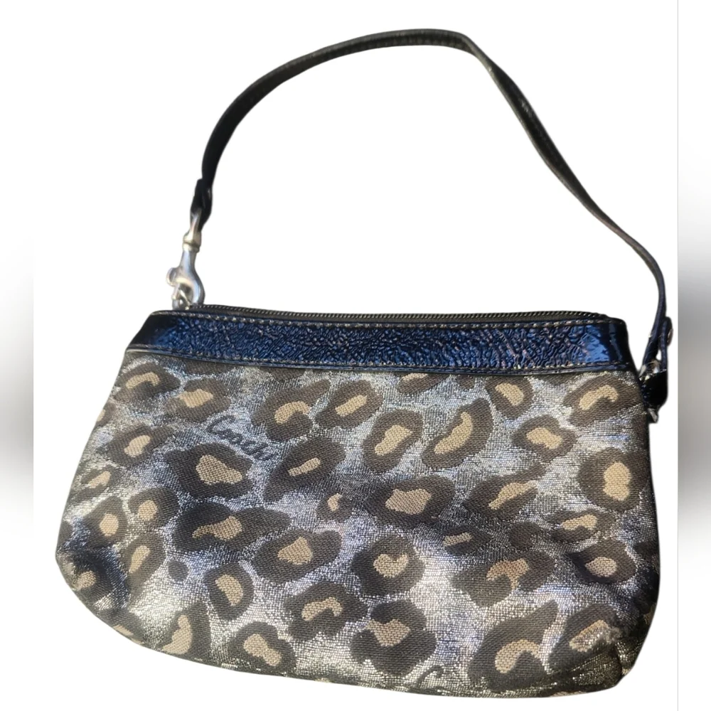 Coach Leopard Print Wristlet - Picture 2 of 5